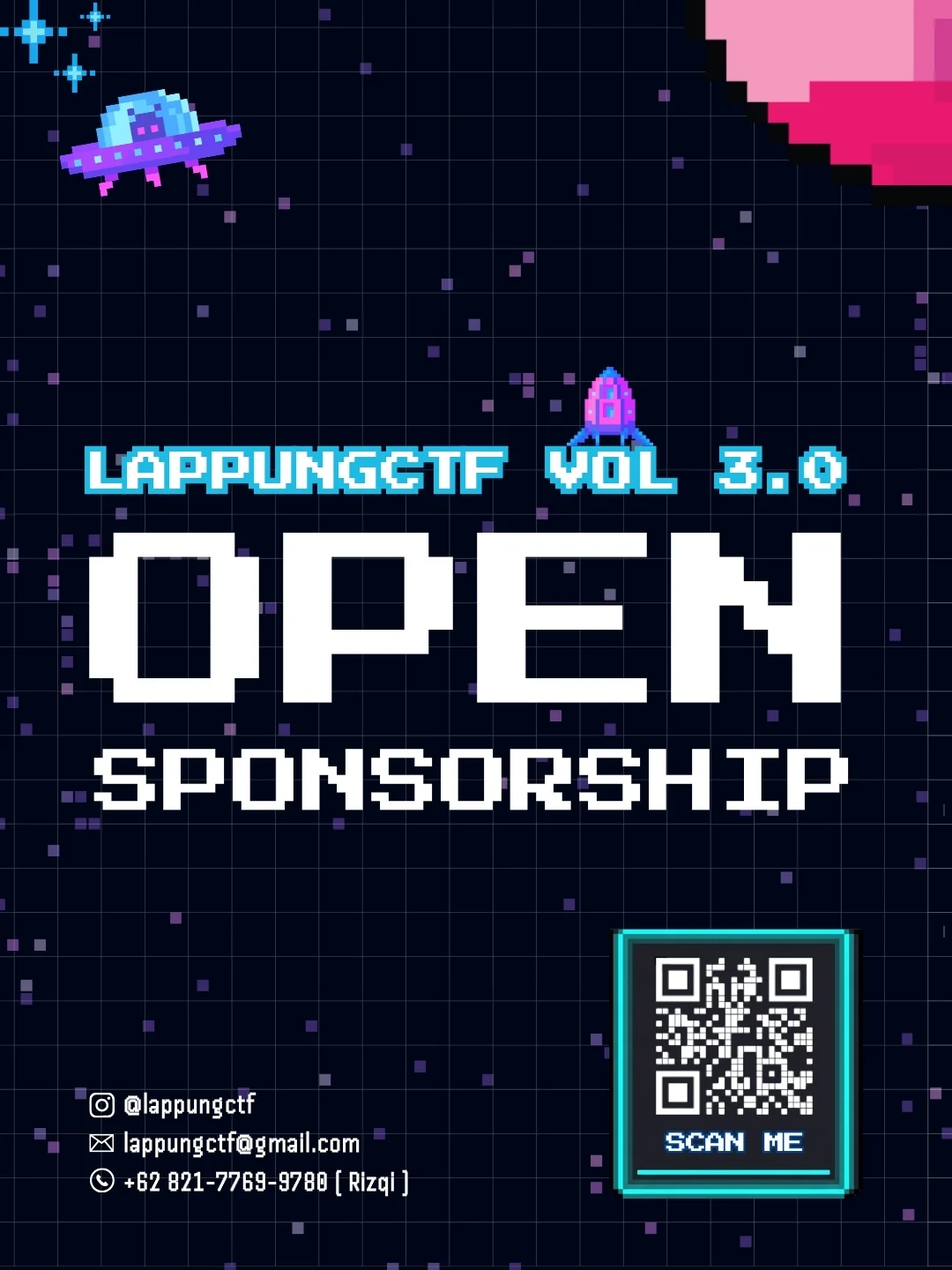 LappungCTF Vol. 3.0 sponsorship poster