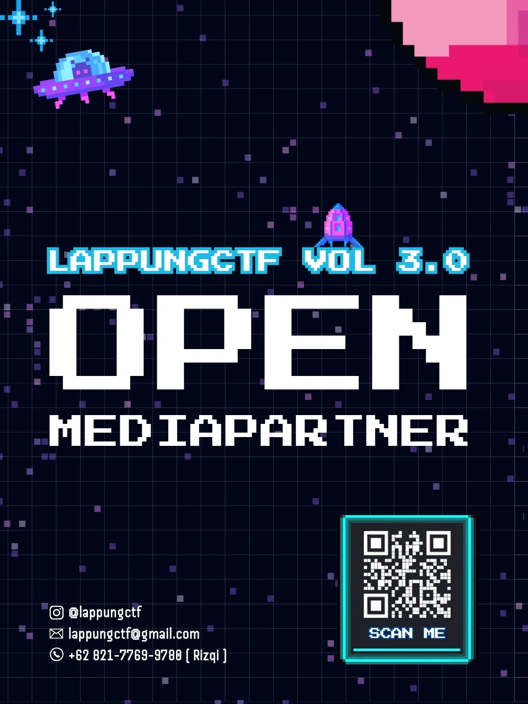 LappungCTF Vol. 3.0 media partner poster